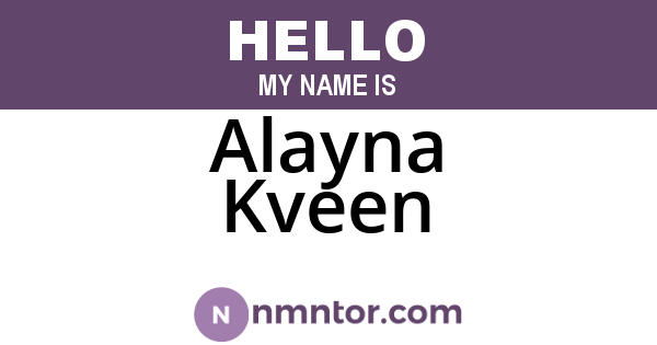 Alayna Kveen