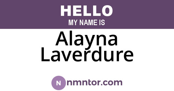 Alayna Laverdure