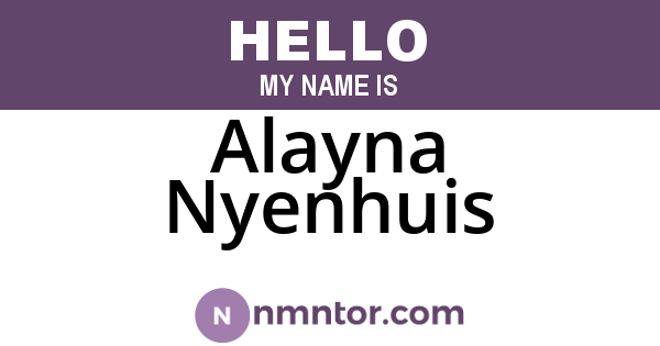 Alayna Nyenhuis