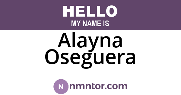Alayna Oseguera
