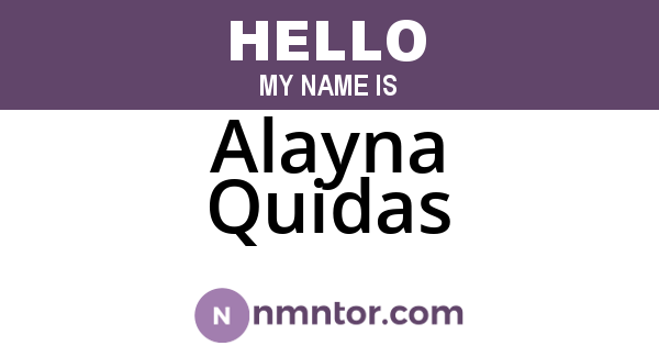 Alayna Quidas