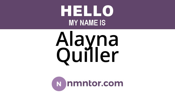 Alayna Quiller