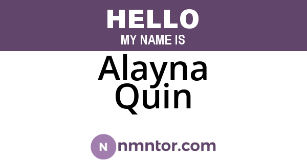 Alayna Quin