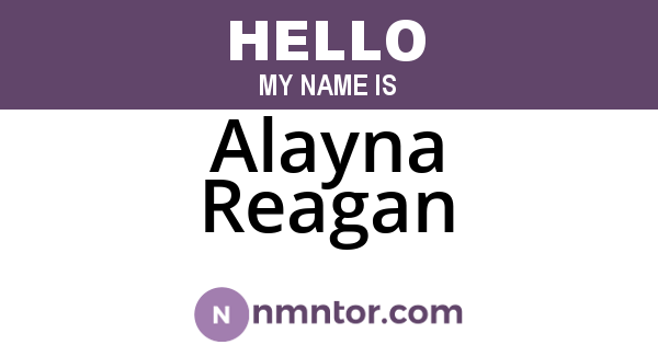 Alayna Reagan