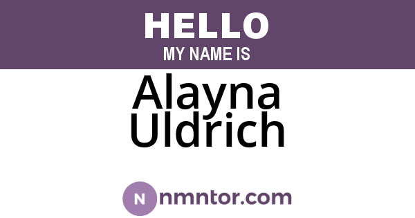 Alayna Uldrich