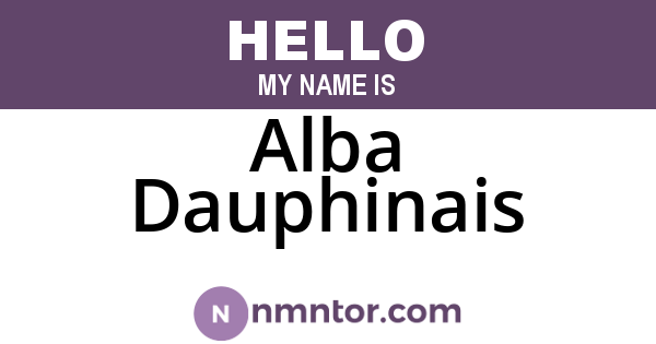 Alba Dauphinais