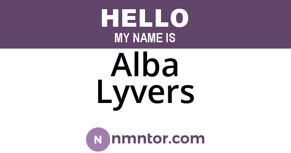 Alba Lyvers
