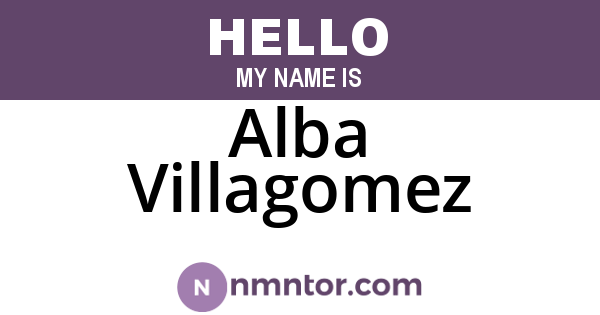 Alba Villagomez