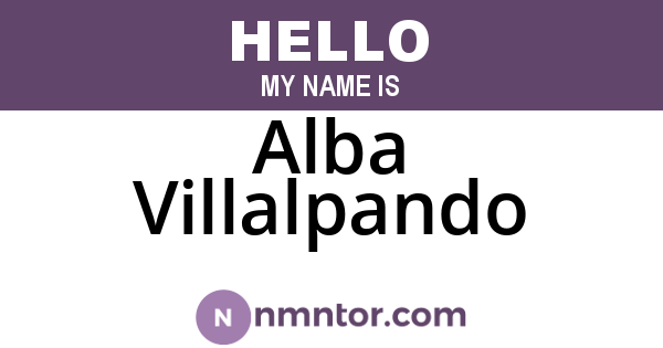 Alba Villalpando