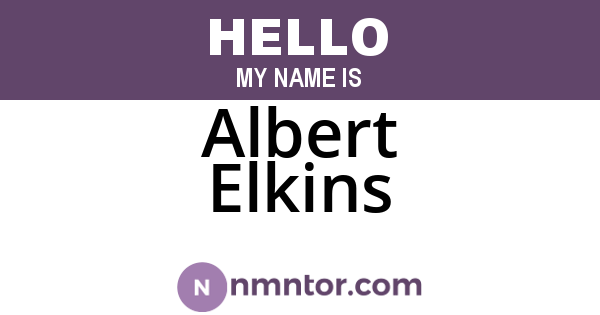 Albert Elkins