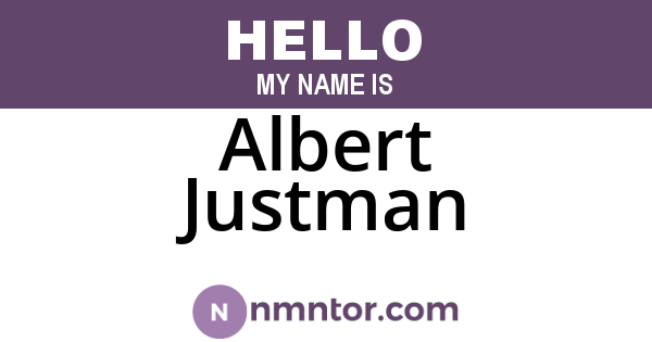 Albert Justman