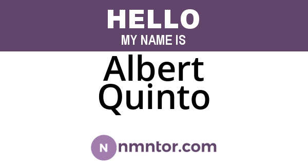 Albert Quinto