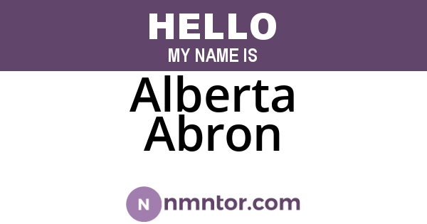 Alberta Abron