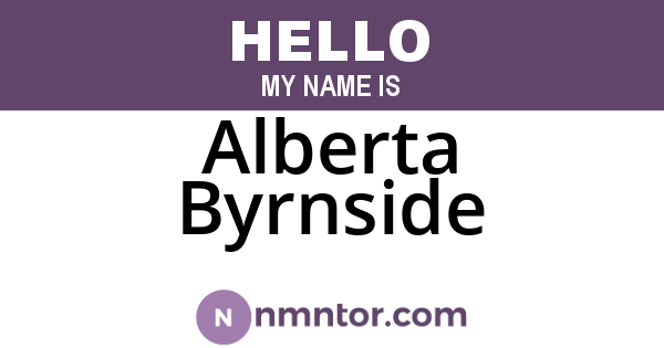 Alberta Byrnside