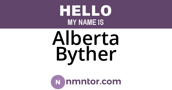 Alberta Byther