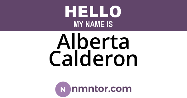 Alberta Calderon