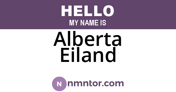 Alberta Eiland