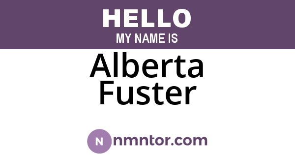 Alberta Fuster