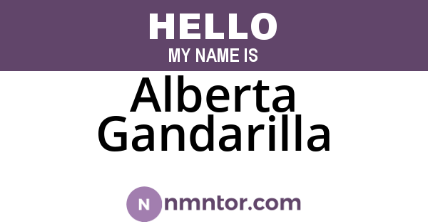 Alberta Gandarilla