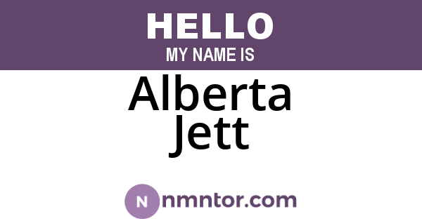 Alberta Jett