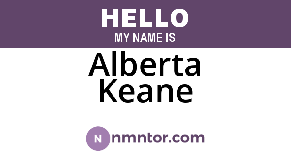 Alberta Keane