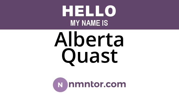 Alberta Quast