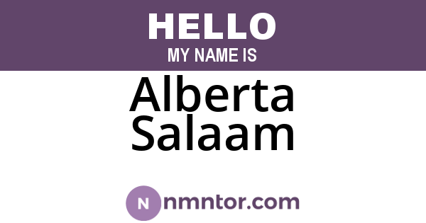 Alberta Salaam