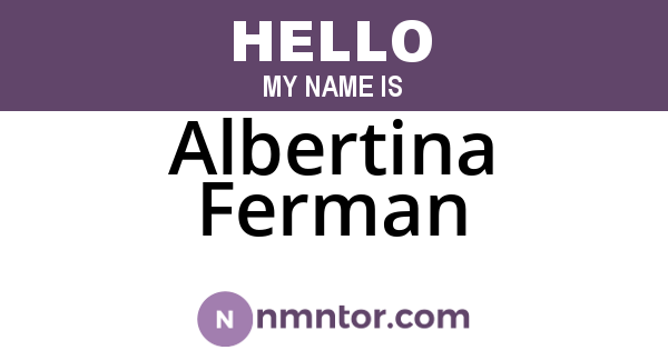 Albertina Ferman