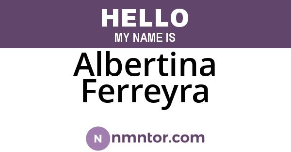 Albertina Ferreyra