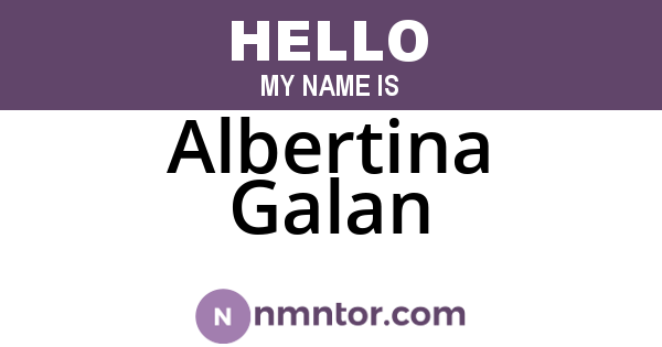 Albertina Galan