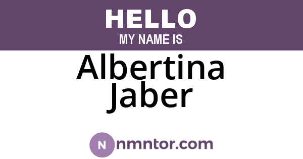 Albertina Jaber