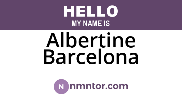 Albertine Barcelona