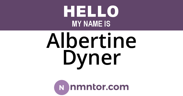Albertine Dyner