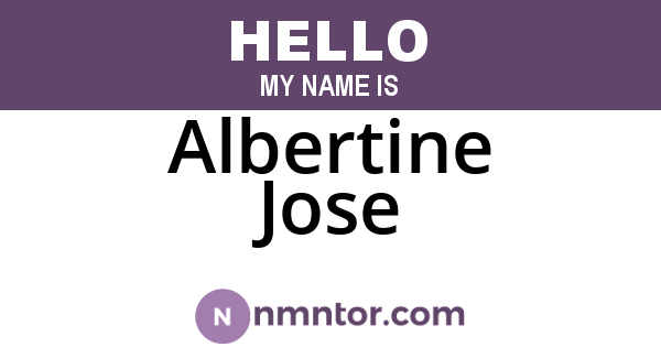 Albertine Jose