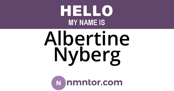 Albertine Nyberg