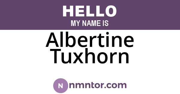 Albertine Tuxhorn