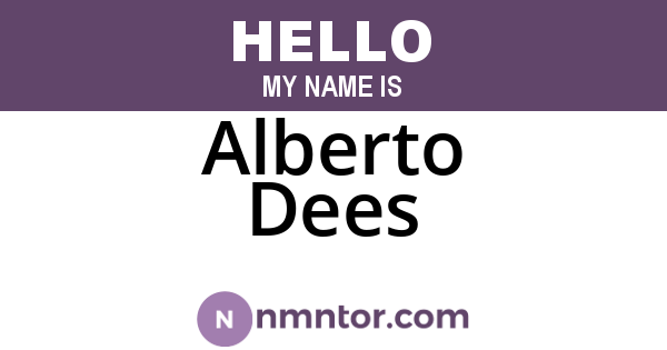 Alberto Dees