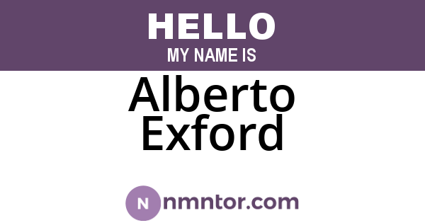 Alberto Exford