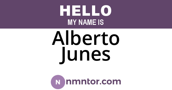 Alberto Junes