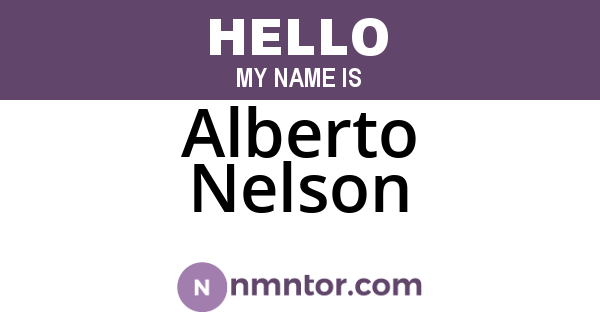 Alberto Nelson