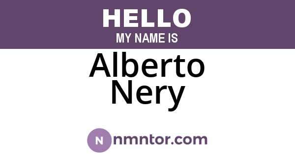 Alberto Nery