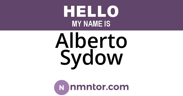 Alberto Sydow