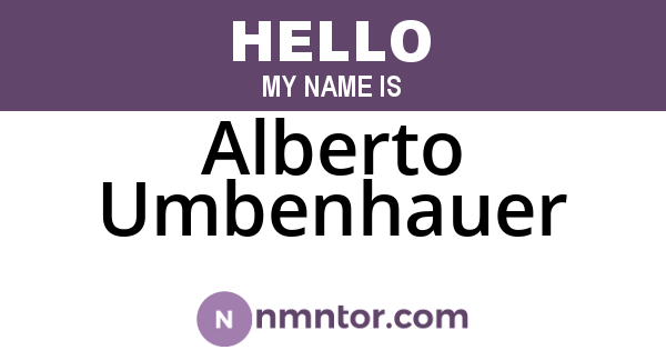 Alberto Umbenhauer