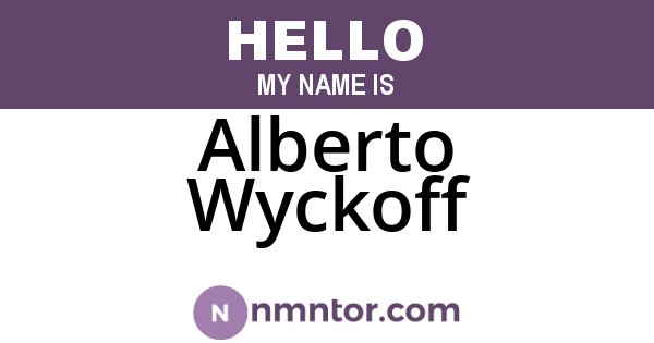 Alberto Wyckoff