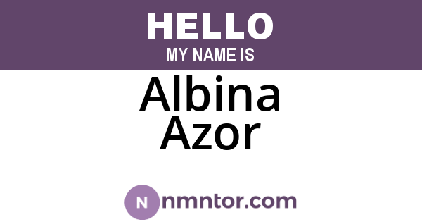 Albina Azor