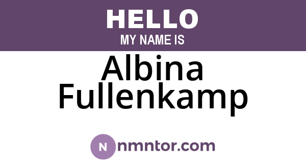 Albina Fullenkamp