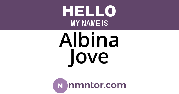 Albina Jove