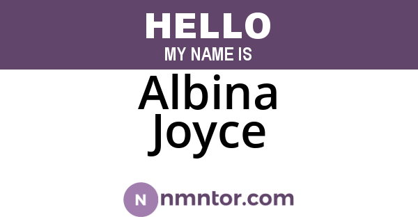 Albina Joyce