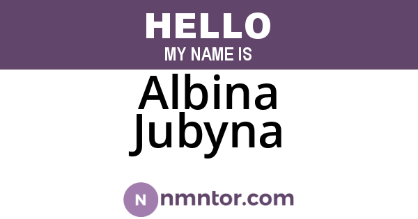 Albina Jubyna