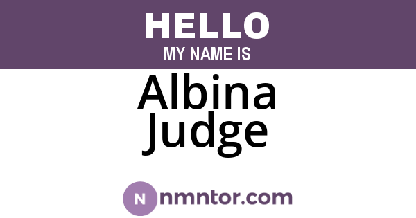Albina Judge